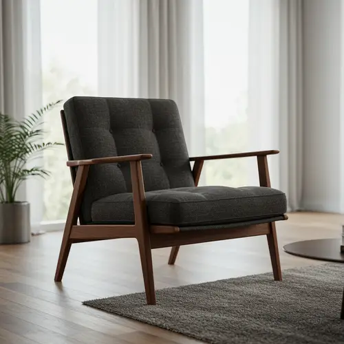Elegant Mid-Century Modern Armchair