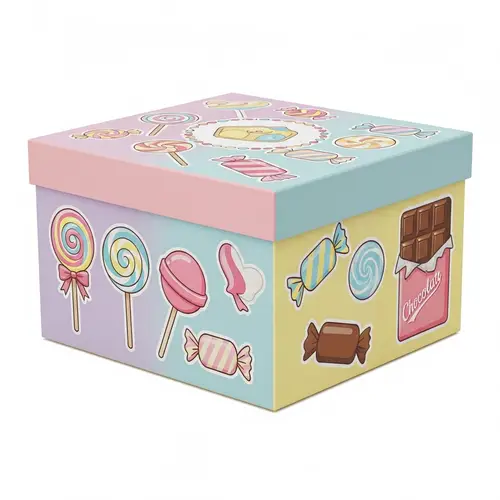 Sweet Cartoon Box: Adorable Candy-Themed Keepsake