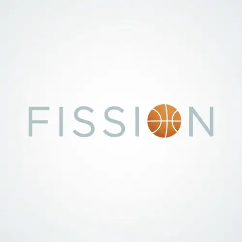 Minimalist FISSION Basketball Team Logo Design