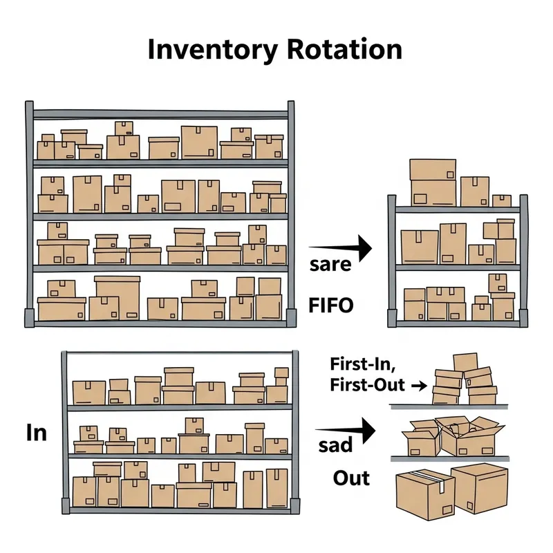 Inventory Rotation Concept | FIFO Illustration