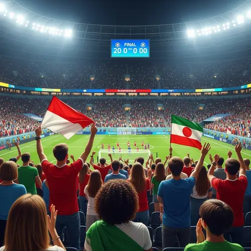 Diverse Fans Await World Championship Final in Packed Stadium