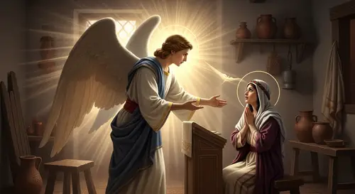 Annunciation in Religious History: Angelic Message to Young Woman
