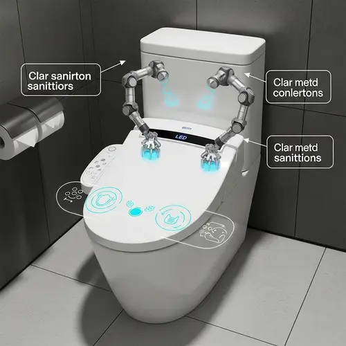 State-of-the-Art Automatic Self-Cleaning Toilet