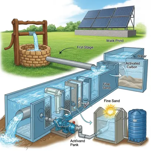 Rustic Well Water Filtration System | Nature Landscape
