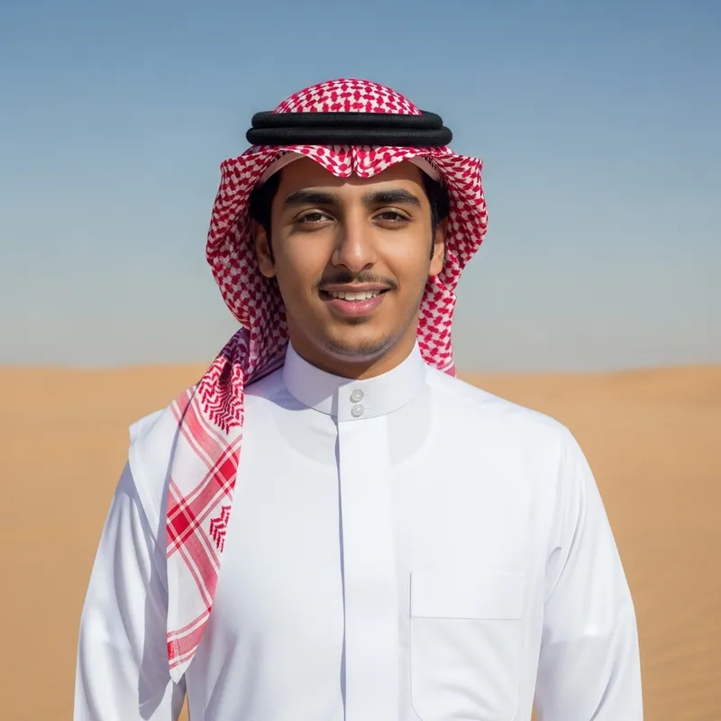 Saudi Arabian Man in Traditional Attire | Young Individual