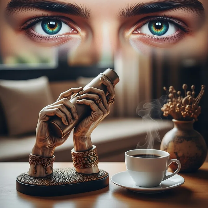 Inspiring Coffee Sculpture Art in Vibrant Colors