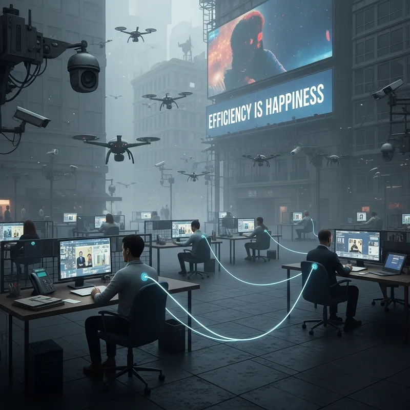 Micromanagement in Dystopia: Surveillance, Drones & Virtual Tethers