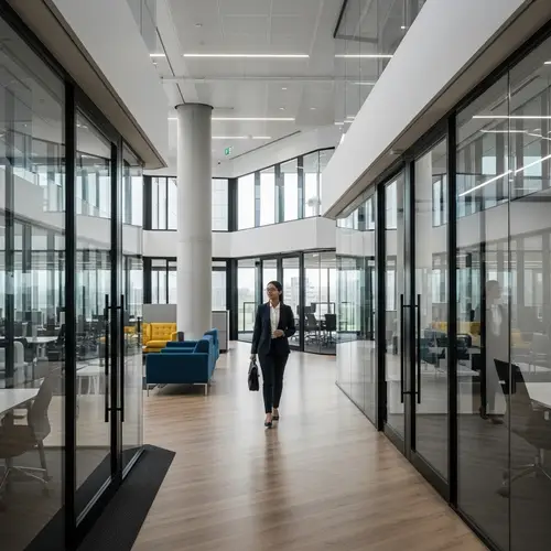 Contemporary Office Design: South Asian Female Business Visit