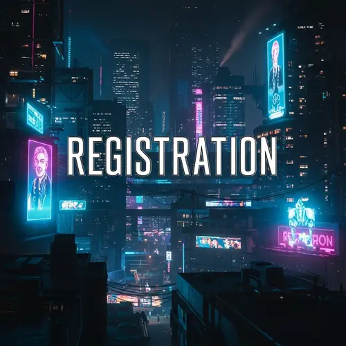 Cyberpunk Registration in Neon City | Website