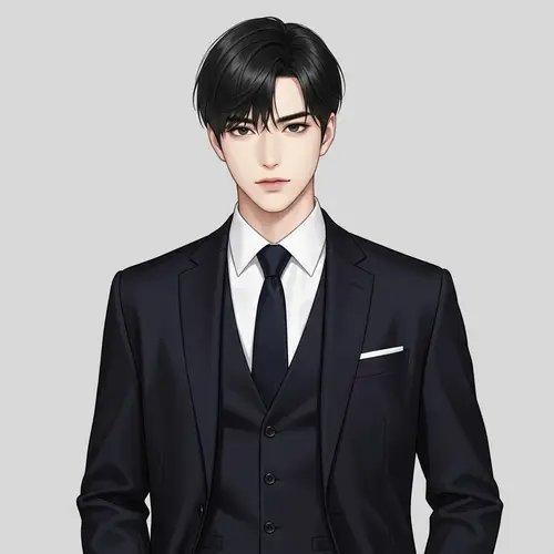 Stylish East Asian Man in Business Suit - Confident & Charismatic