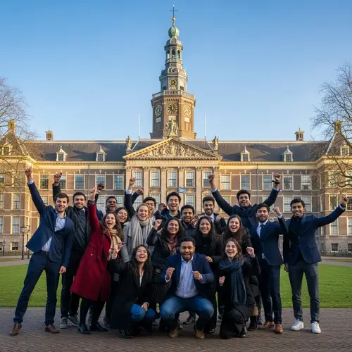 Diverse Group of PhD Students Celebrate Achievements at Dutch University