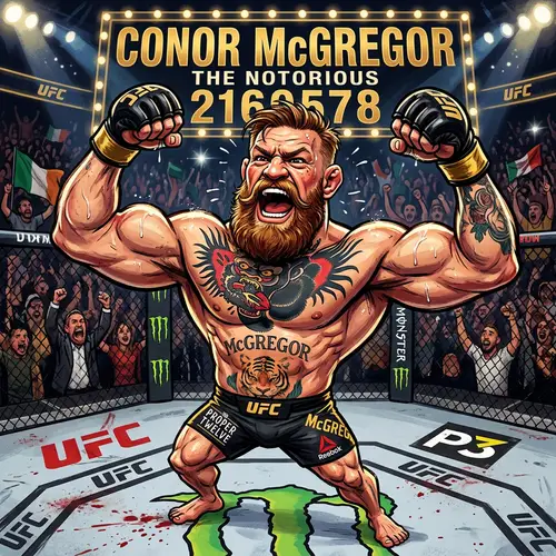 Conor McGregor Caricature Art