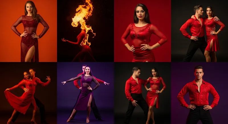Intense Passion: Latin Fire Dance Show Mood Board