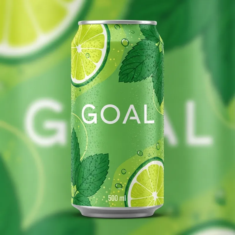 500ml GOAL Mojito Can Design | Fresh & Stylish 500ml GOAL Mojito Can Design | Fresh & Stylish