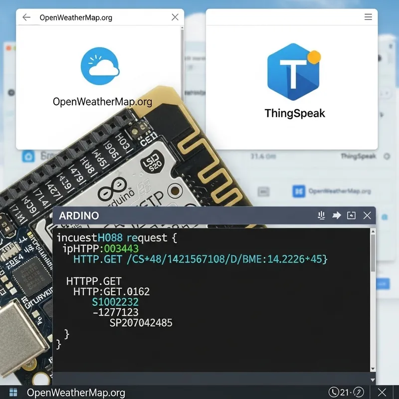 ESP32 HTTP GET with Arduino IDE for Weather Data