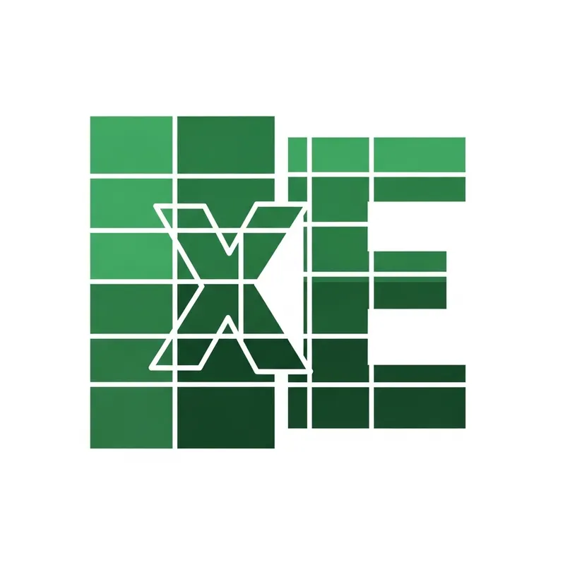 The Essence of Excel: Captivating 'E' Spreadsheet Design