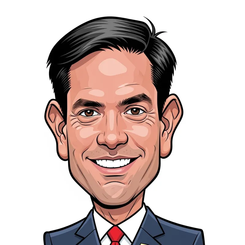 Marco Rubio Caricature Art