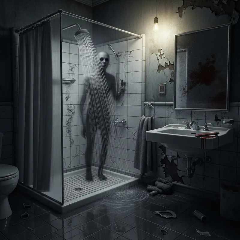 Terrifying Bathroom Encounter: Fear Awaits