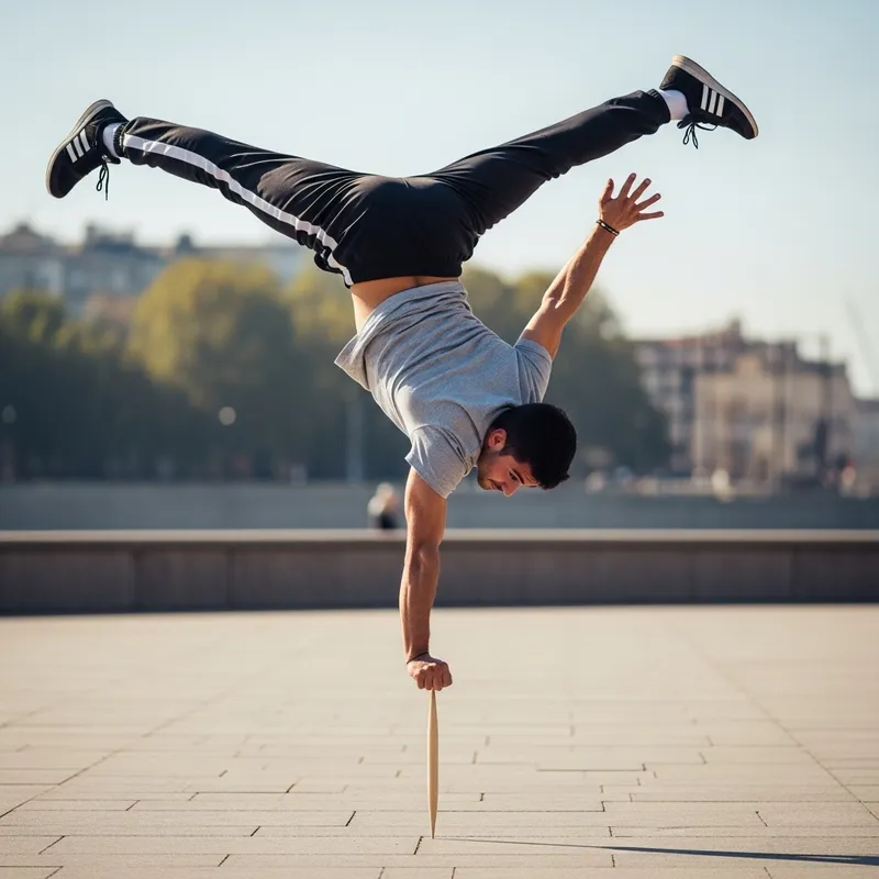 Dima's Daring Handstand on a Toothpick