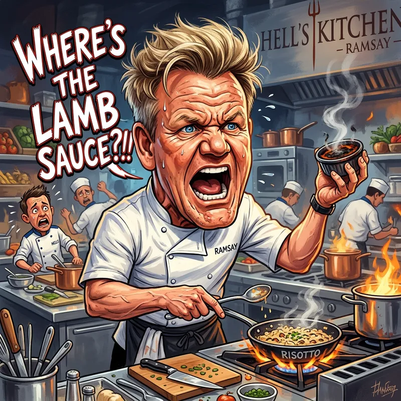 Gordon Ramsay Caricature Art Online