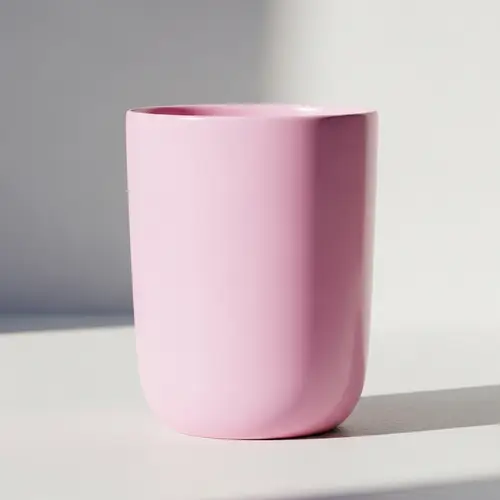 Soft Pink Tumbler Cup - Elegant Classic Design