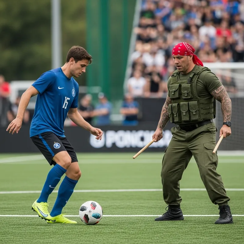 Epic Face-Off: Messi vs. Rambo