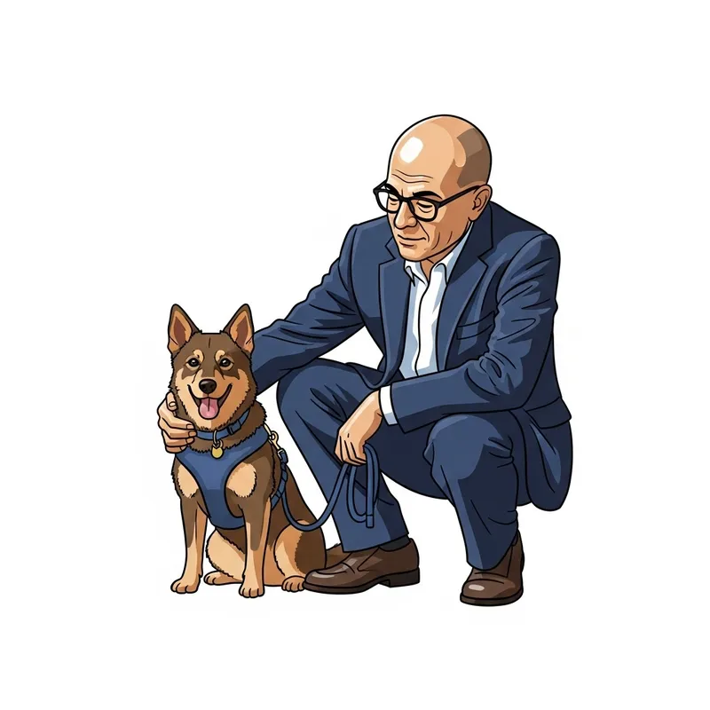 Happy Jorkey Dog and Proud Owner - Heartwarming Bond