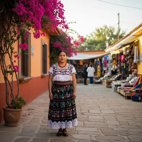 37-Year-Old Mexican Woman in Traditional Attire