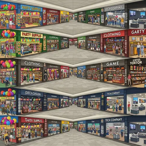 Explore Our Expansive Mall Corridor of Retail Variety