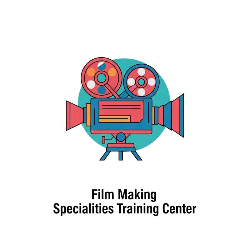 Artistic Cinema Equipment Icon for Film Making Training Center