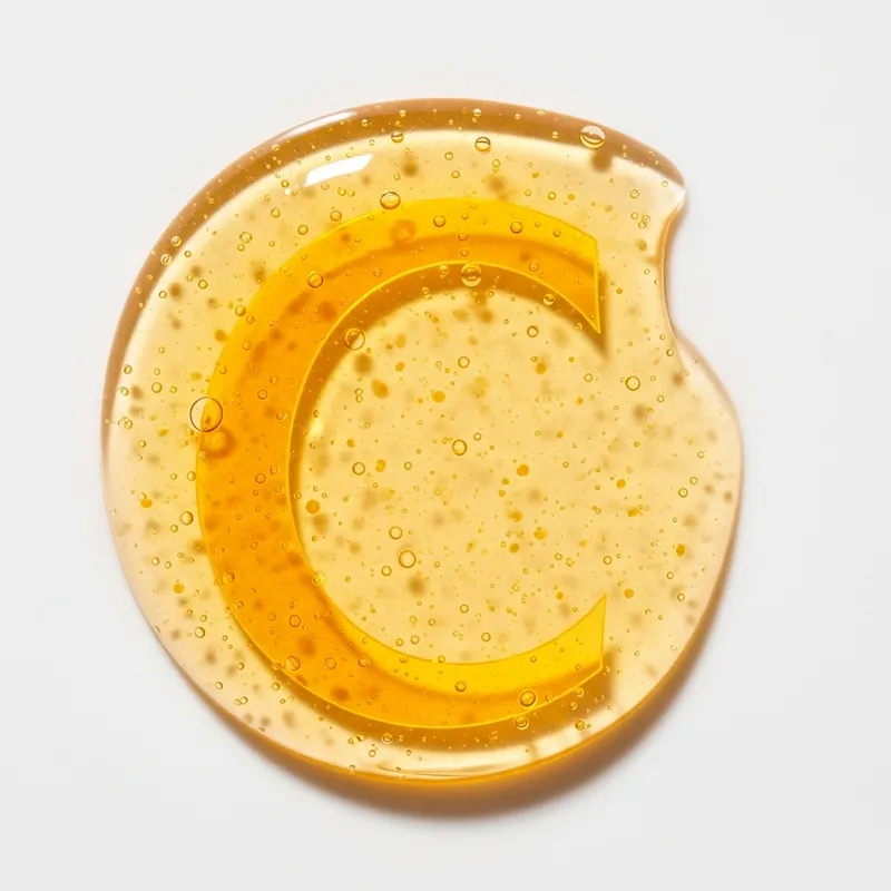 Vitamin C Serum Texture - Brightening Skincare Elixir