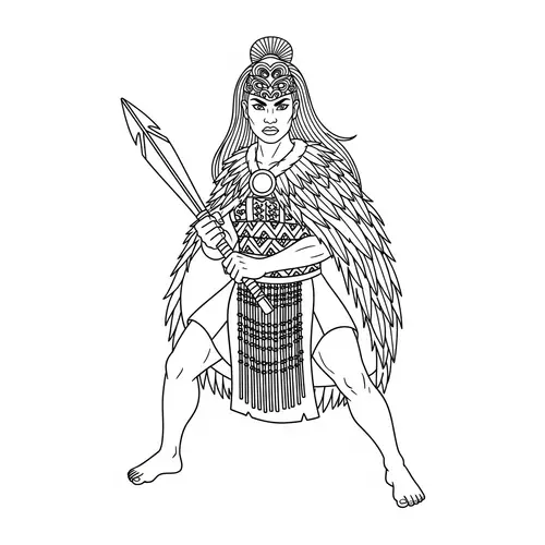 Fierce Maori Girl Warrior | Strength & Courage