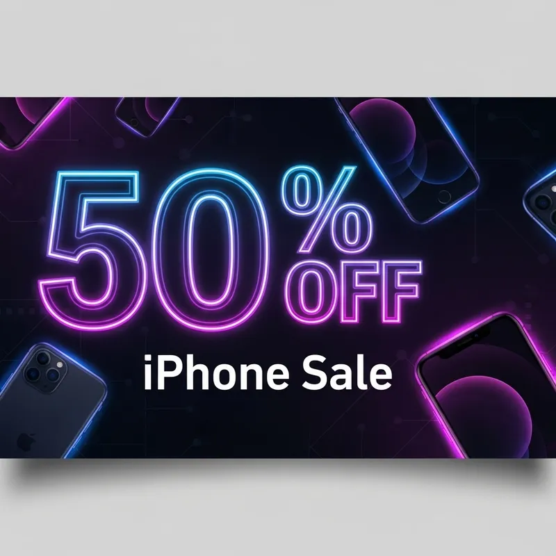 Black Friday Mobile iPhone Discounts | Creative Banner Design