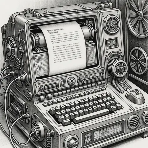 Vintage Steampunk Computer Photography: Nostalgic Retro Style
