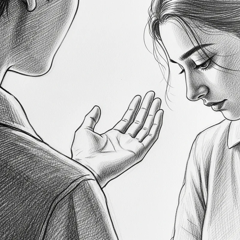 Artistic Depiction of Empathy: Pencil Sketch