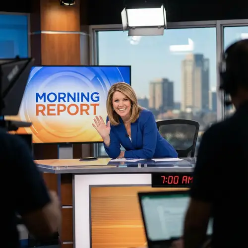 News Presenter Greeting Your Audience