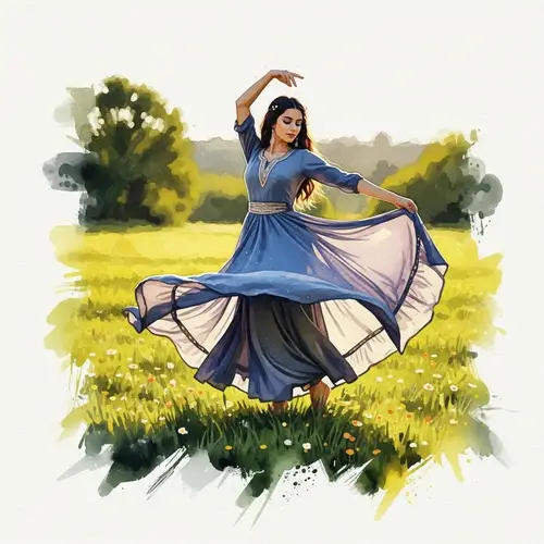 Graceful Dance in a Sunlit Meadow
