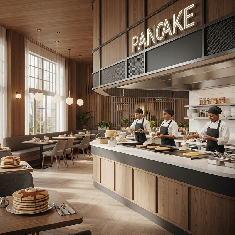 Modern & Welcoming Pancake House | Cozy Atmosphere