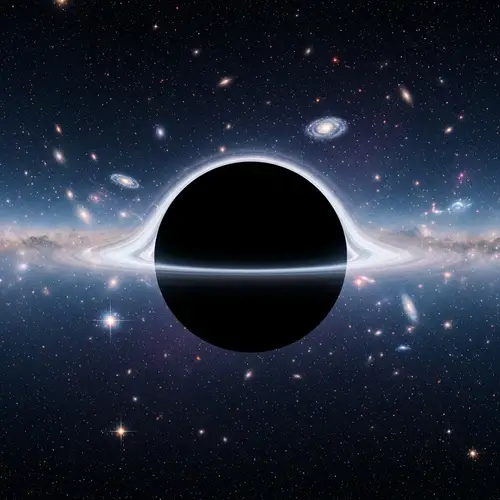 Awe-Inspiring Black Hole Image in Outer Space