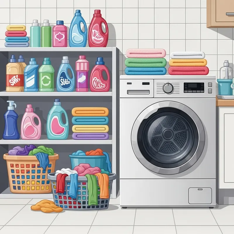 Modern Laundry Room with Dryer Scene