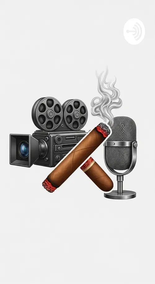 Unique & Realistic Logo: Cinema Camera, Cigar & Podcast Microphone