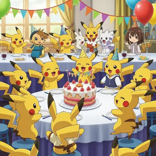 Pikachu Pokémon Party: A Joyful Celebration