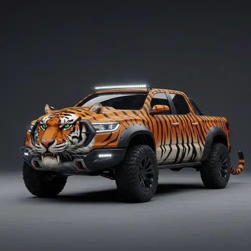 Tiger-Inspired Offroad Truck Concept | Rugged Design & Striking Features
