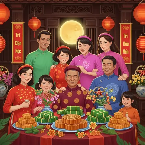 Mid-Autumn Festival Celebration | Vietnamese Family Gathering