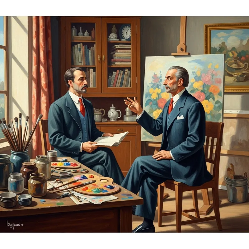 Politics and Modern Art: An Abstract Interpretation