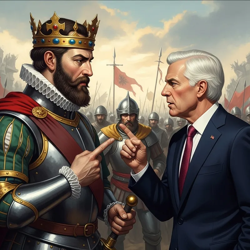 Dramatic Face-off: Ivan Grozniy vs Joe Biden in Historical Battle Dramatic Face-off: Ivan Grozniy vs Joe Biden in Historical Battle