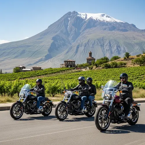 Harley Davidson Breakout 117 Motorcycles Riding Ararat Mountains