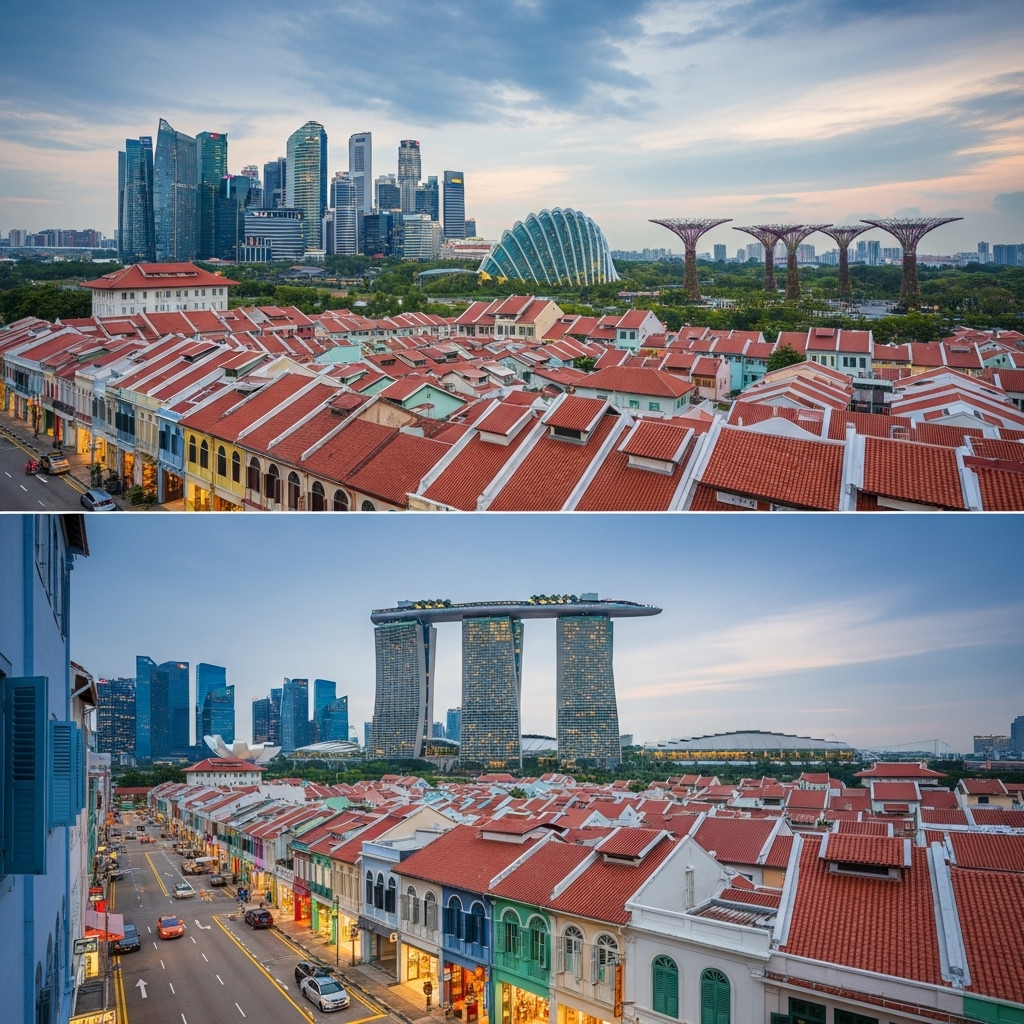 Mosaic Art at Marina Bay Sands, Singapore | AI Art Generator