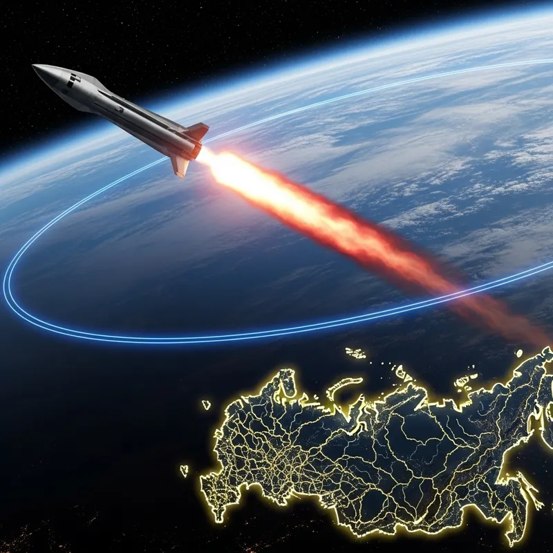 Hypersonic Missile Launch | Earth Orbit | Russia Map