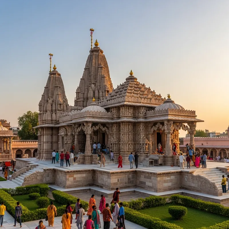 Hanuman Gahri Temple: Panoramic View at Sunset | Ayodhya Experience